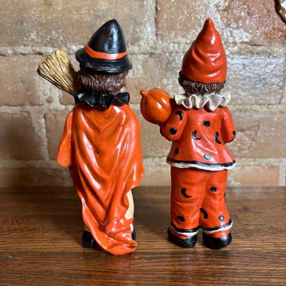 Halloween Hobby Lobby Set Clown Girl Witch Costumes Figurines Vintage Inspired - Picture 2 of 6